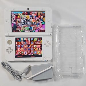 Nintendo 3DS XL White Handheld Console | Plug & Play | Accessories & Content